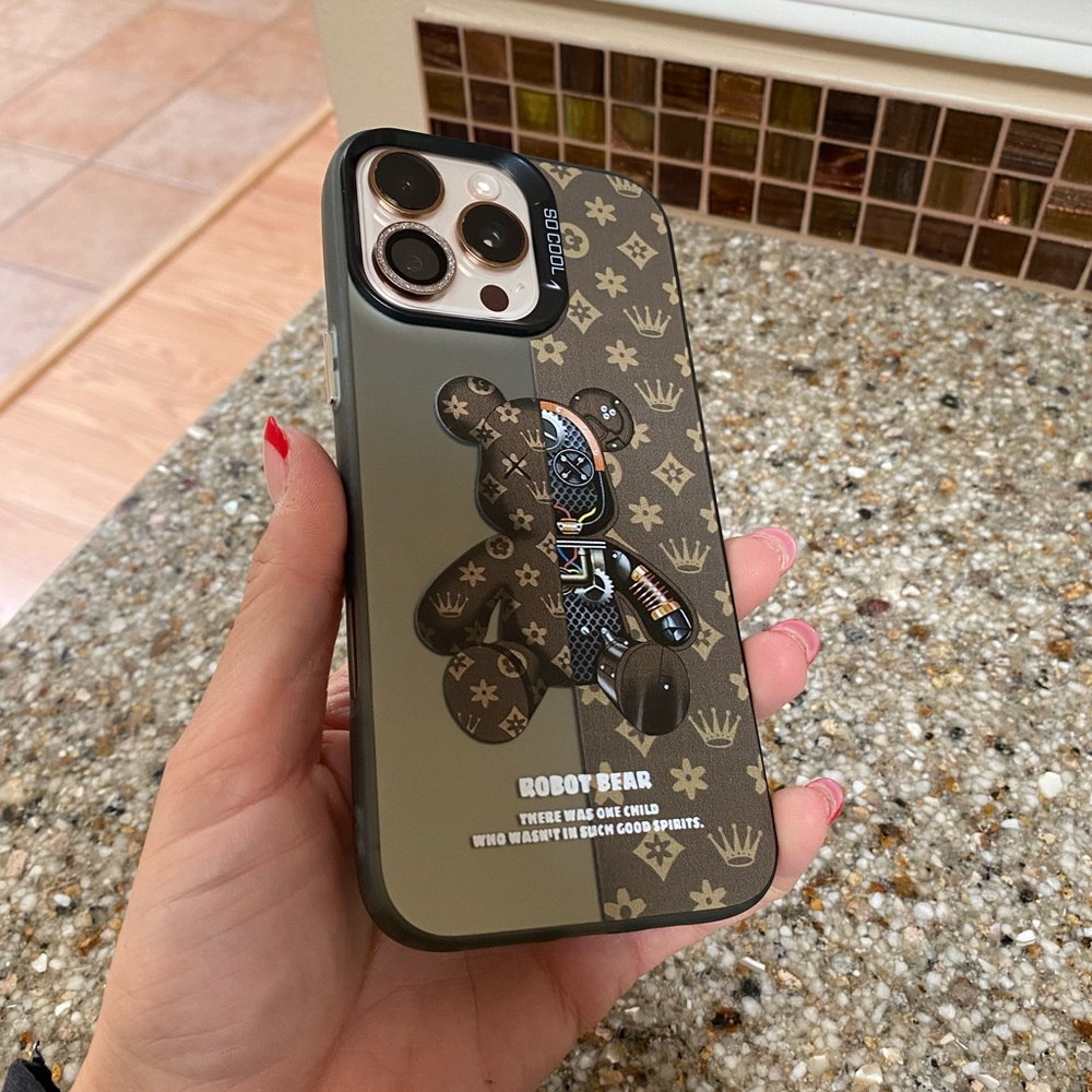 Robot Bear iPhone 16 pro max Case.
